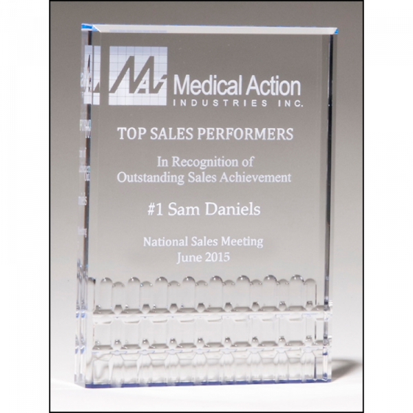 Classic Series Freestanding Clear Acrylic Award