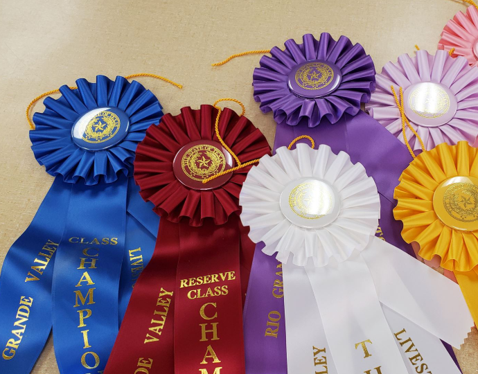 Personalized ribbons and rosettes
