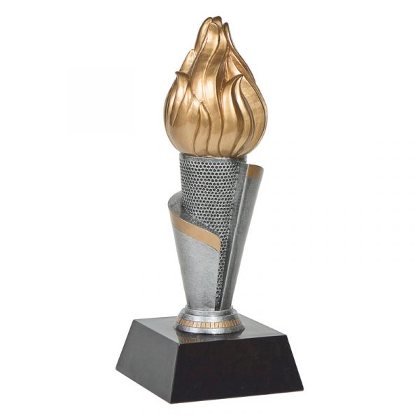 11" Victory Torch Tower Resin Trophy