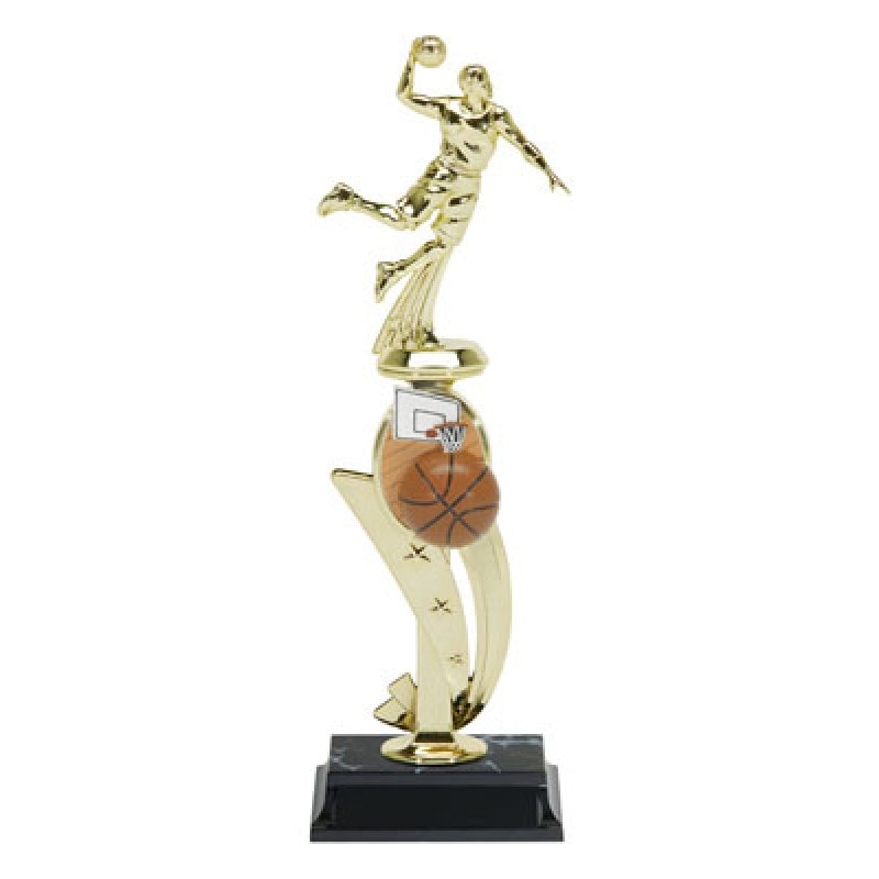 Basketball Male Color Scene Trophy